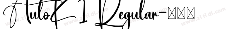 AutoK1 Regular字体转换
